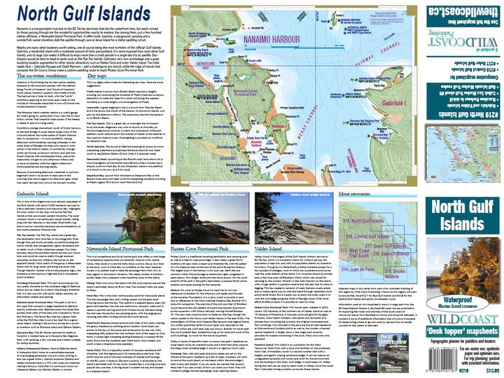 219 North Gulf Islands Kayaking and Boating Map BestCoast Outfitters