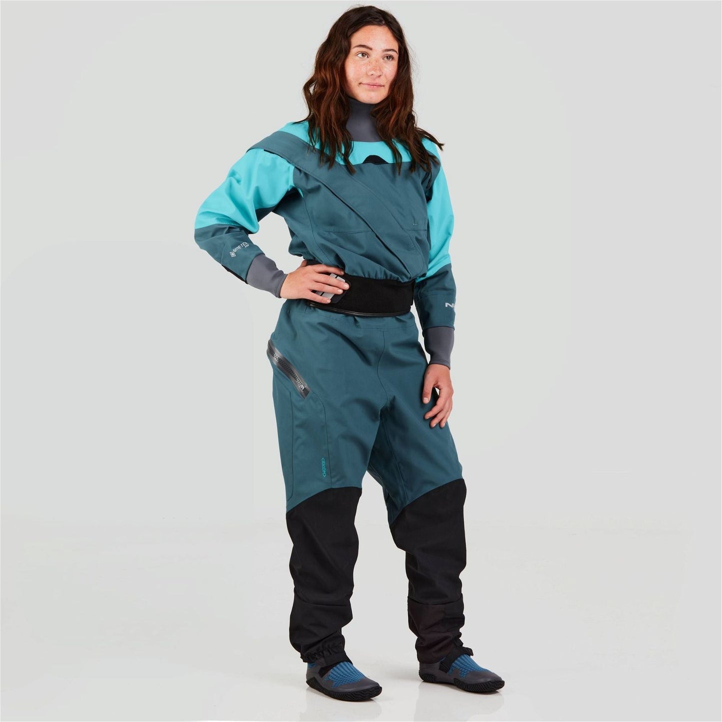 Women's Axiom GORE-TEX Pro Dry Suit Mediterranea/Aqua BestCoast Outfitters