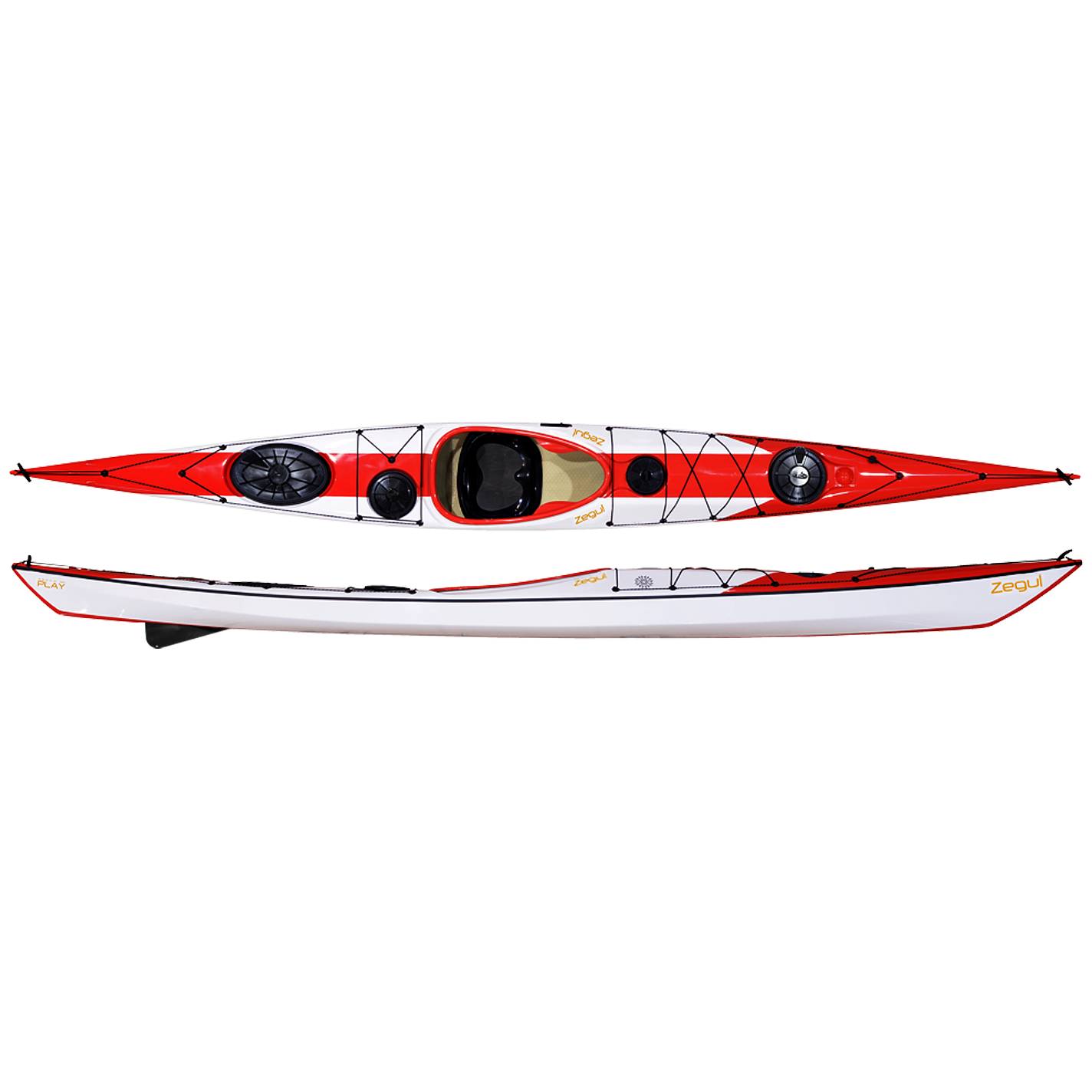 Play HV A-Core - White/Red/White BestCoast Outfitters