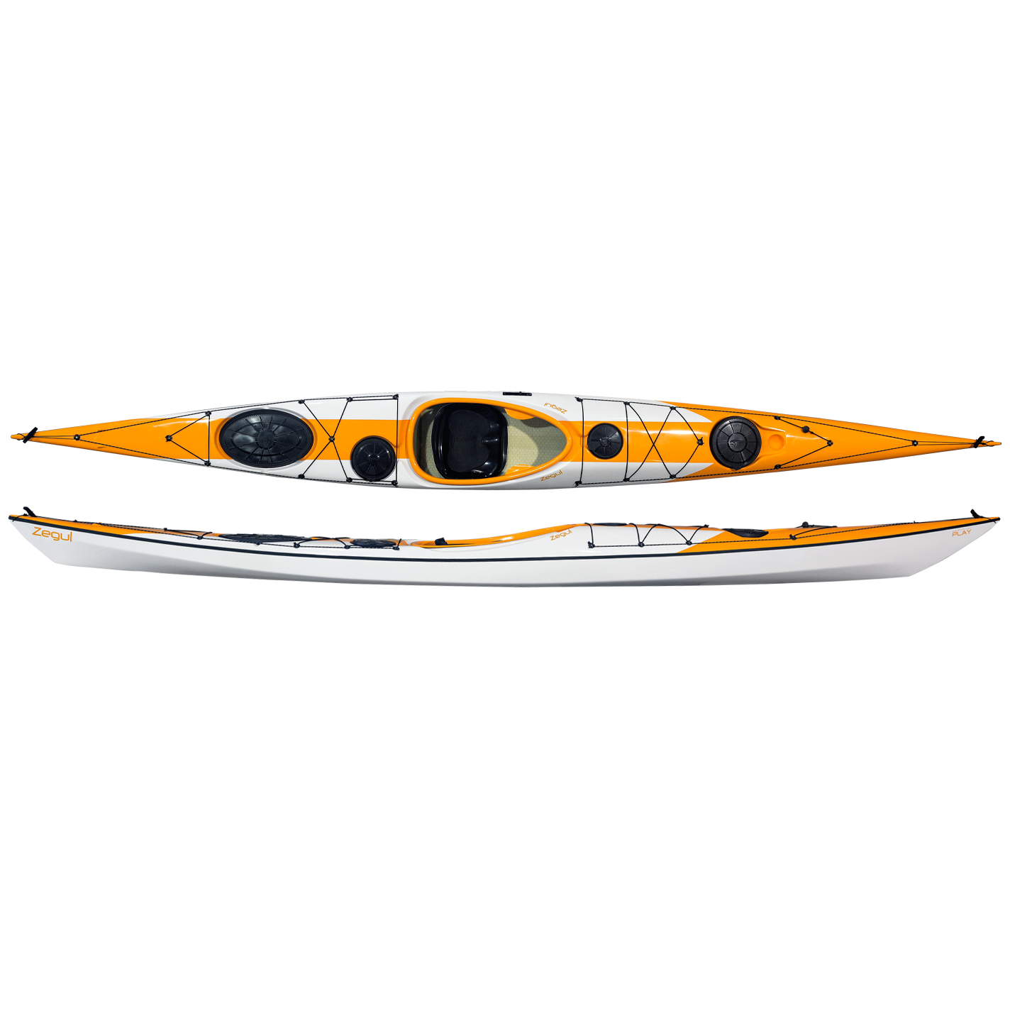Zegul Play MV A-Core - White and Orange BestCoast Outfitters