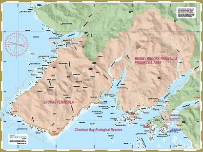 Wildcoast  201 Brooks Peninsula Kayaking and Boating Map  BestCoast Outfitters 