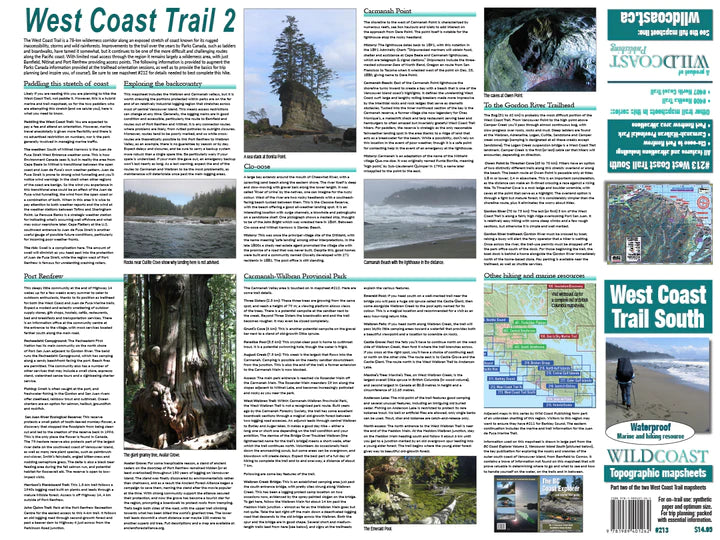 213 West Coast Trail South Trail and Marine Map