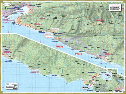 Wildcoast  214 Juan de Fuca Trail and Marine Map  BestCoast Outfitters 