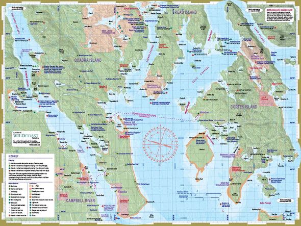 Wildcoast  233 Discovery Islands South Kayaking and Boating Map  BestCoast Outfitters 