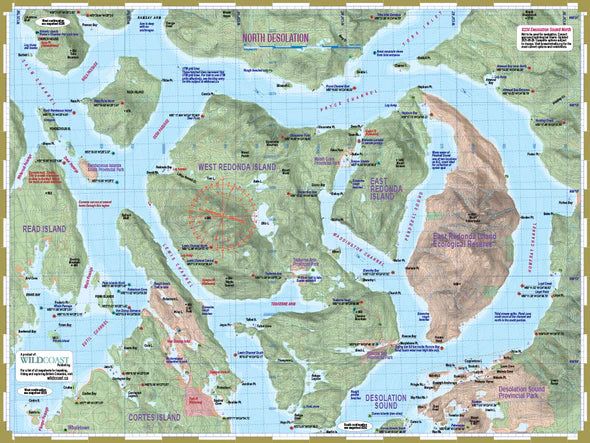 Wildcoast  234 North Desolation Kayaking and Boating Map  BestCoast Outfitters 