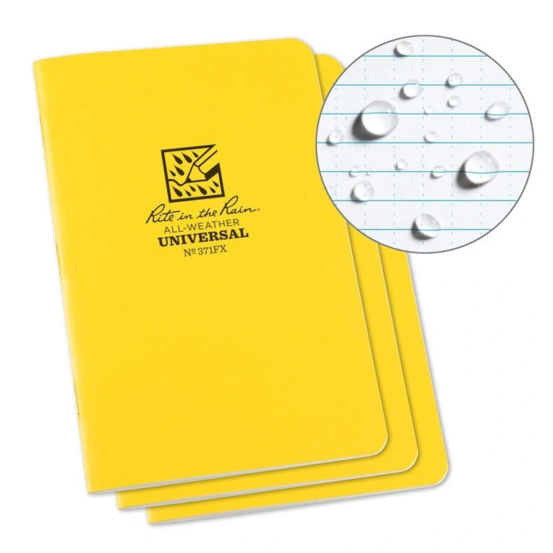 Stapled Notebook No. 371FX  (3-pack)
