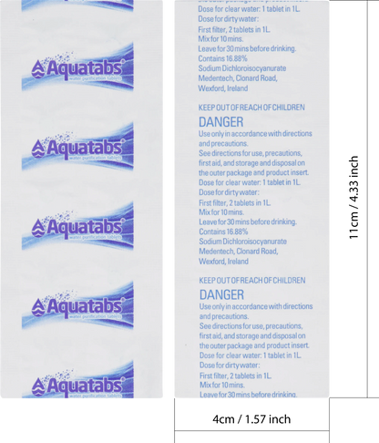   Aquatabs Water Purification 50 x 1L Tablets  BestCoast Outfitters 