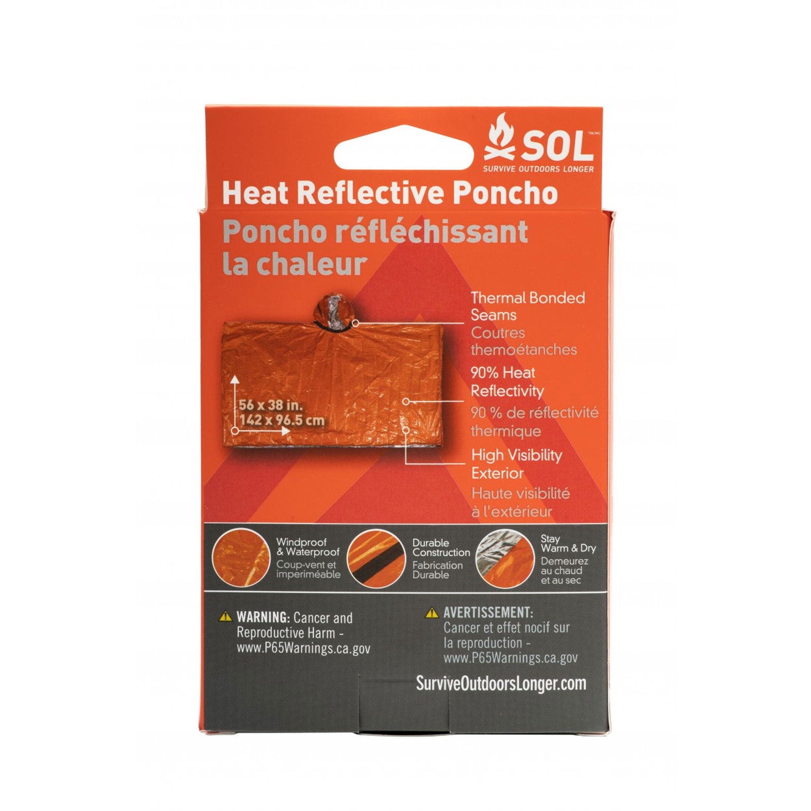   Heat Reflective Poncho  BestCoast Outfitters 