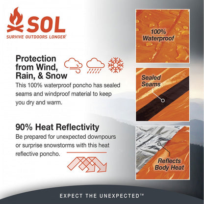   Heat Reflective Poncho  BestCoast Outfitters 