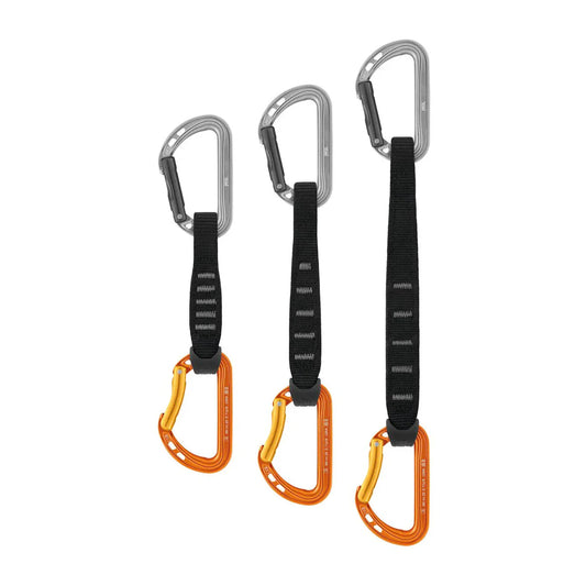 Assorted Petzl Spirit Quickdraw (Secure Carabiner + Sling)