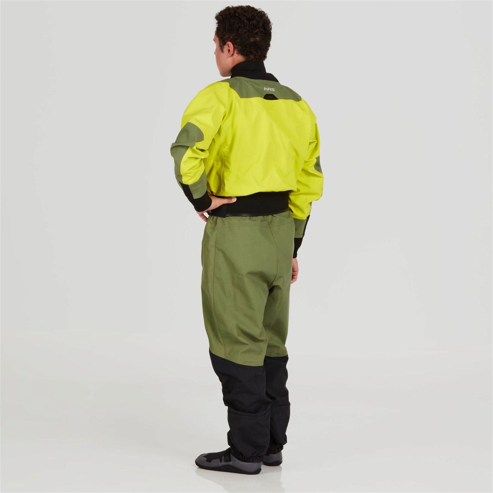   Men's Axiom GORE-TEX Pro - NRS Dry Suit (Chartreuse)  BestCoast Outfitters 