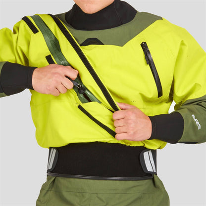   Men's Axiom GORE-TEX Pro - NRS Dry Suit (Chartreuse)  BestCoast Outfitters 