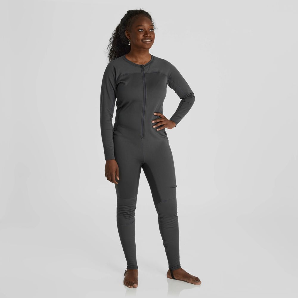 NRS Women’s Expedition Weight Union Suit Graphite BestCoast