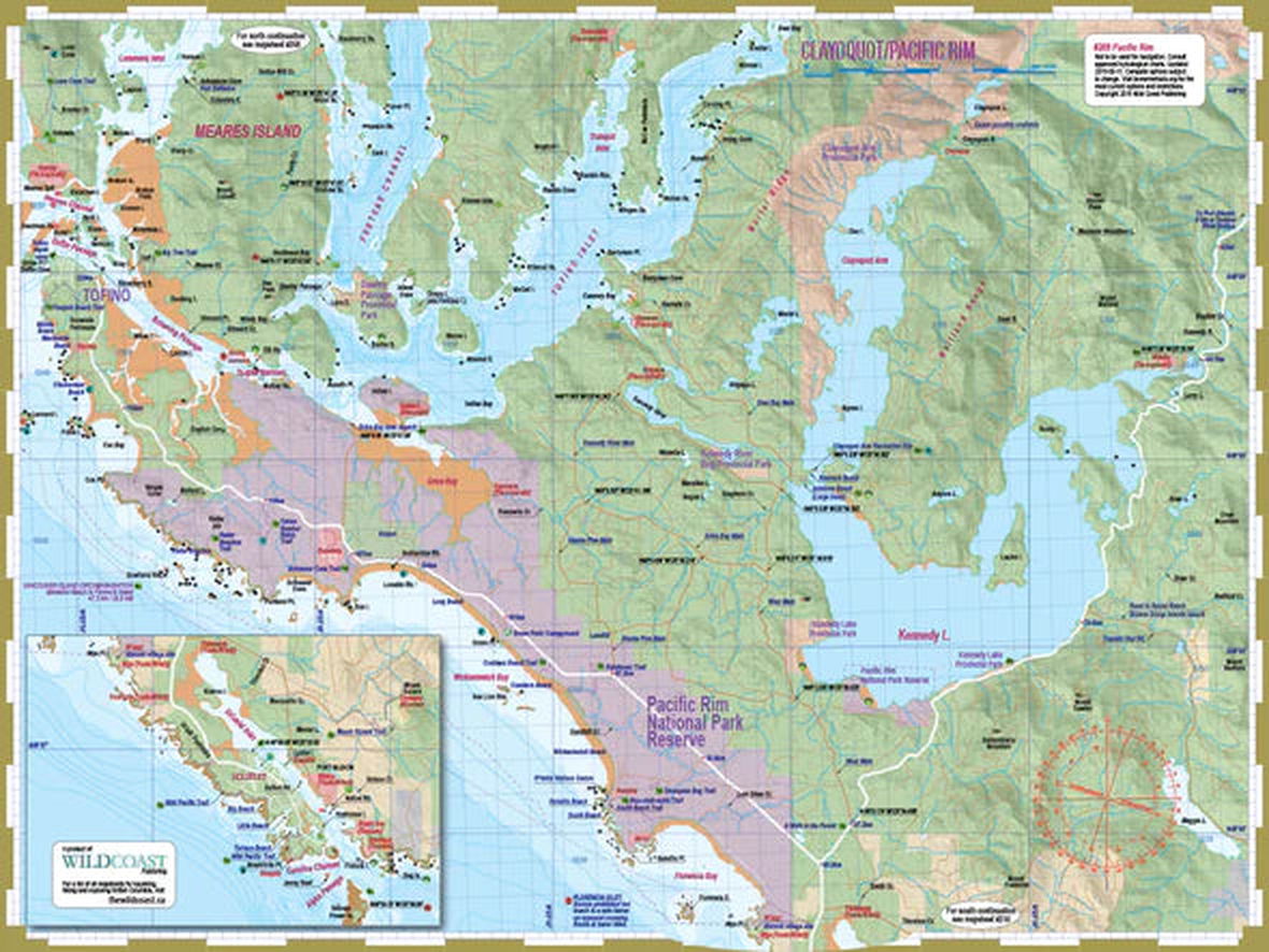 Wildcoast  209 Clayoquot/Pacific Rim National Park Exploration Map  BestCoast Outfitters 