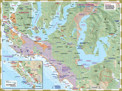 Wildcoast  209 Clayoquot/Pacific Rim National Park Exploration Map  BestCoast Outfitters 