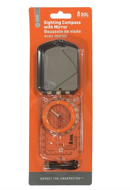 Sol Sighting Compass with Mirror