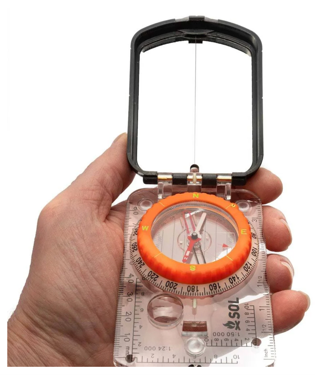 Sol Sighting Compass with Mirror