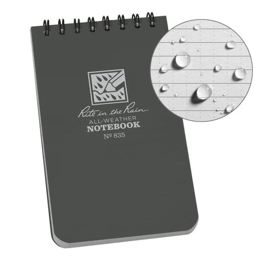 Rite in the Rain  Top Spiral Notebook Gray No. 835  BestCoast Outfitters 