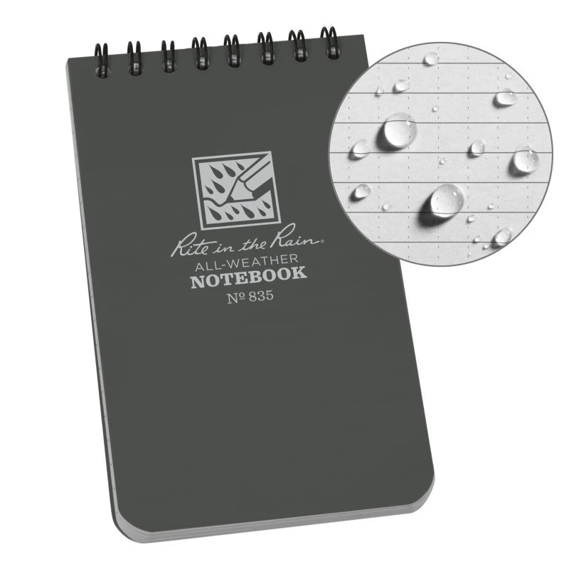 Top Spiral Notebook Gray No. 835