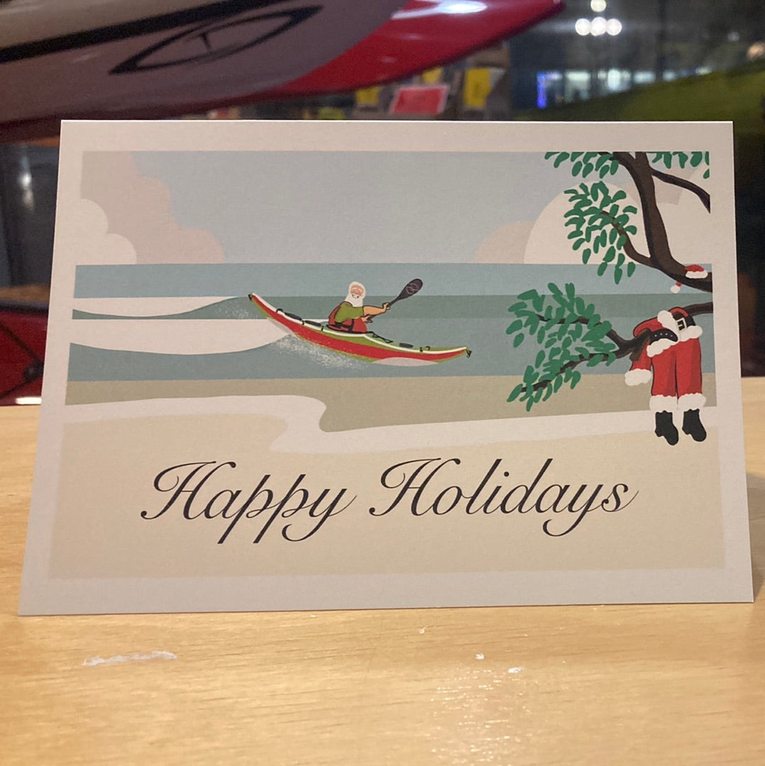 Kayak Christmas Greeting Card